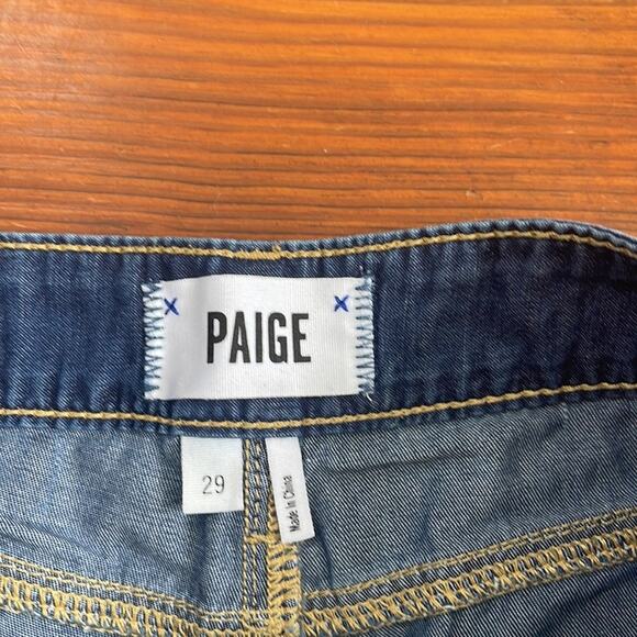 Paige Jimmy Jimmy short cuffed denim jean shorts s 29 - Picture 4 of 6